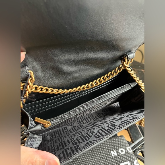 ❌SOLD❌NWT Kurt Geiger London Soho Leather Wallet On Chain - Picture 9 of 10